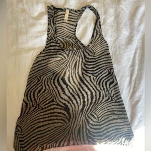 Sheer top - partial open back.